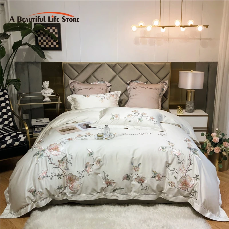 Home Textiles Europe - 1000TC Egyptian Cotton Bedding Set, Luxury,