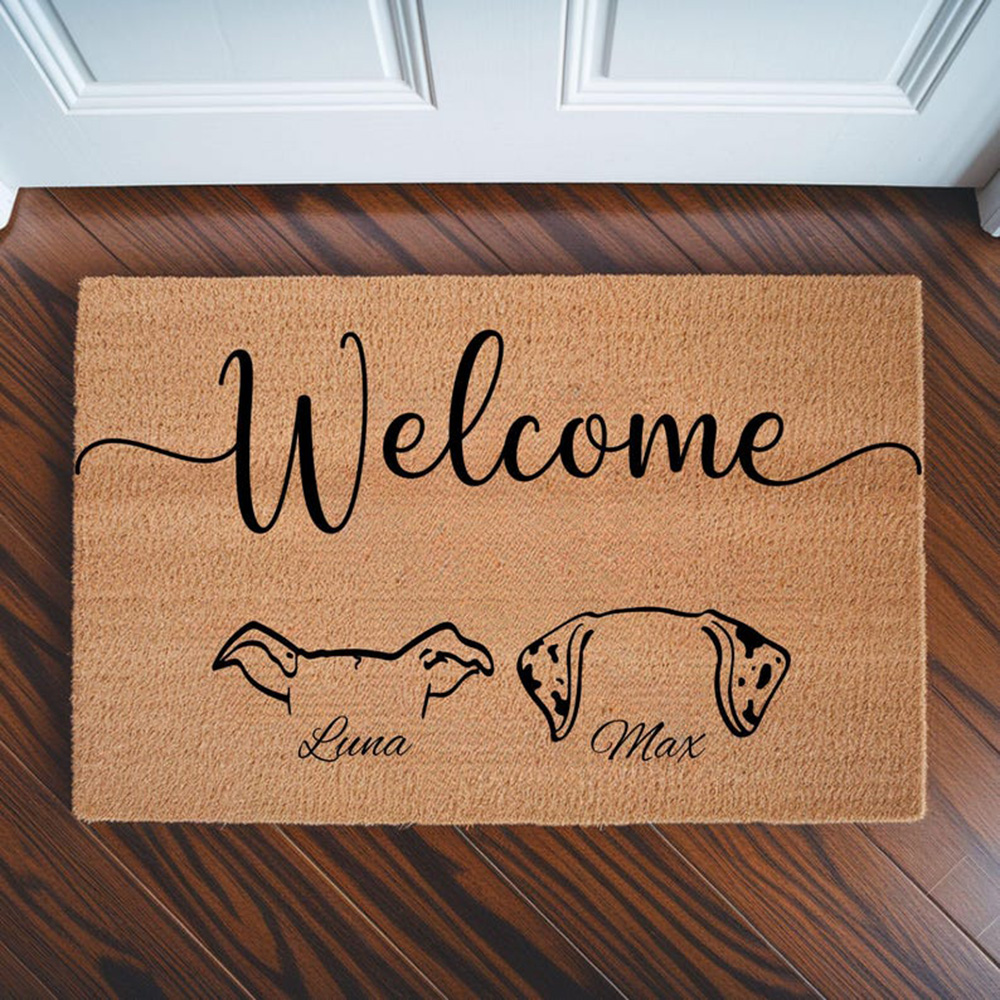 Home Textiles City - Doormat city skyline building signature print