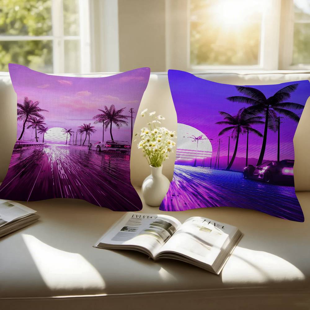 Neon Night City Landscape 80s  - огляд і ціна Home Textiles City
