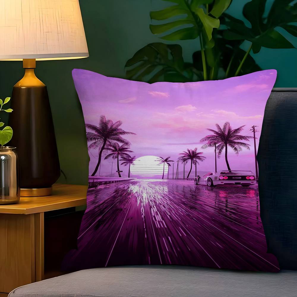 Neon Night City Landscape 80s  - огляд і ціна Home Textiles City