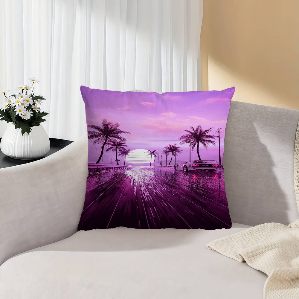 Neon Night City Landscape 80s  - огляд і ціна Home Textiles City