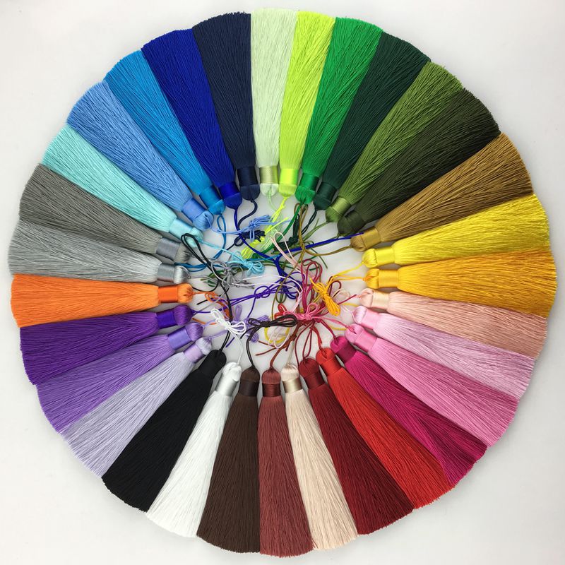 1Pcs 12CM Polyester Silk Beads - огляд і ціна Home Ec Textiles