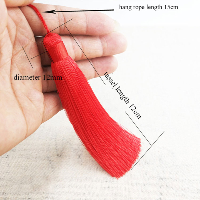 1Pcs 12CM Polyester Silk Beads - огляд і ціна Home Ec Textiles