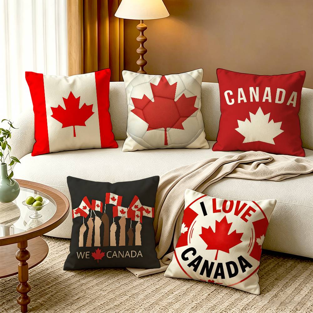 C-Canada Flag Cotton Linen Squ - огляд і ціна Home Textiles Canada