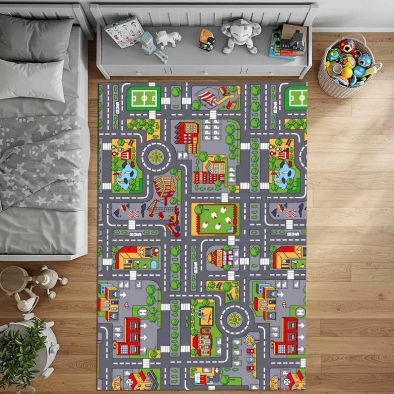 Kids City Road Map Play Mat Ed - огляд і ціна Home Textiles City