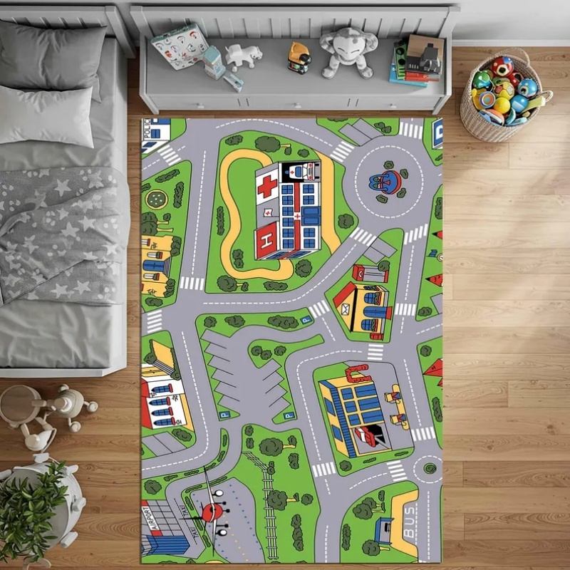 Kids City Road Map Play Mat Ed - огляд і ціна Home Textiles City