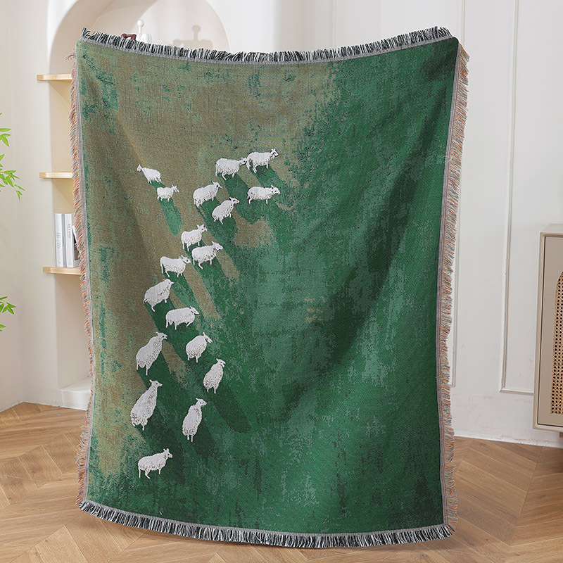 Textile City Sheep Herd Green  - огляд і ціна Home Textiles City