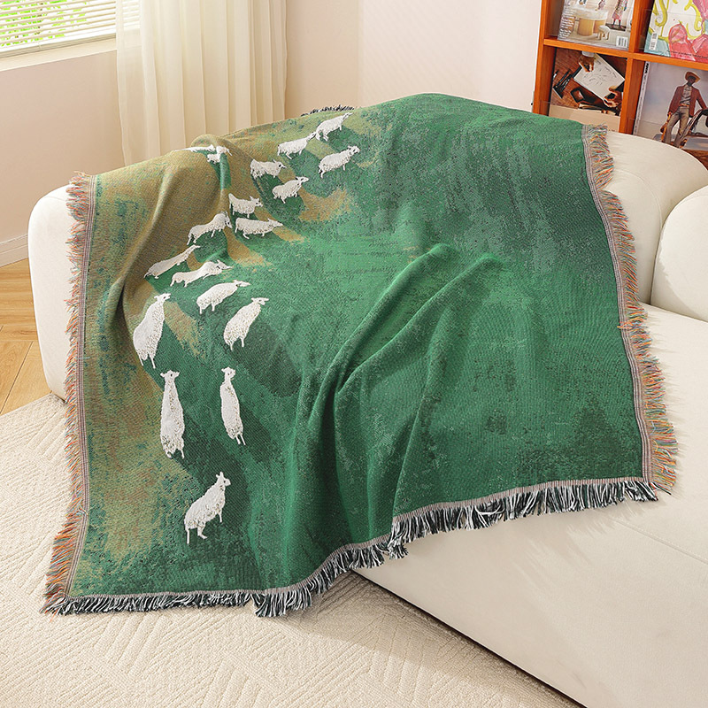 Textile City Sheep Herd Green  - огляд і ціна Home Textiles City